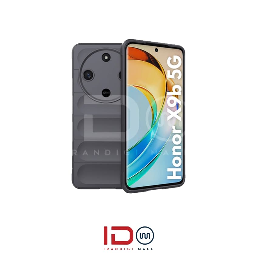 قاب سیلیکونی گوشی آنر Honor X9B مدل Magic Shield رنگ طوسی تیره — تصویر ۲