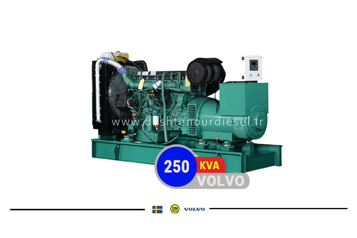 دیزل ژنراتور ولوو پنتا TAD734GE دست دوم (استوک) با توان 250 کاوا، مشخصات فنی و توضیحات دقیق