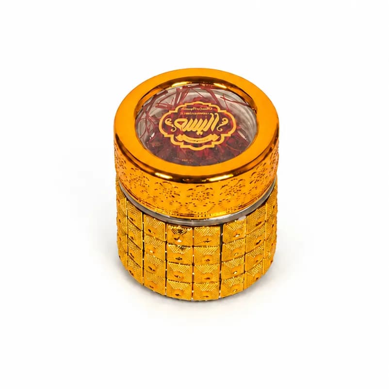 زعفران الیسه سوپر نگین رویال شیشه زرین یک مثقالی