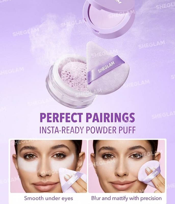 پودر فیکس دو طبقه بنفش Powder Taro شیگلم — تصویر ۵