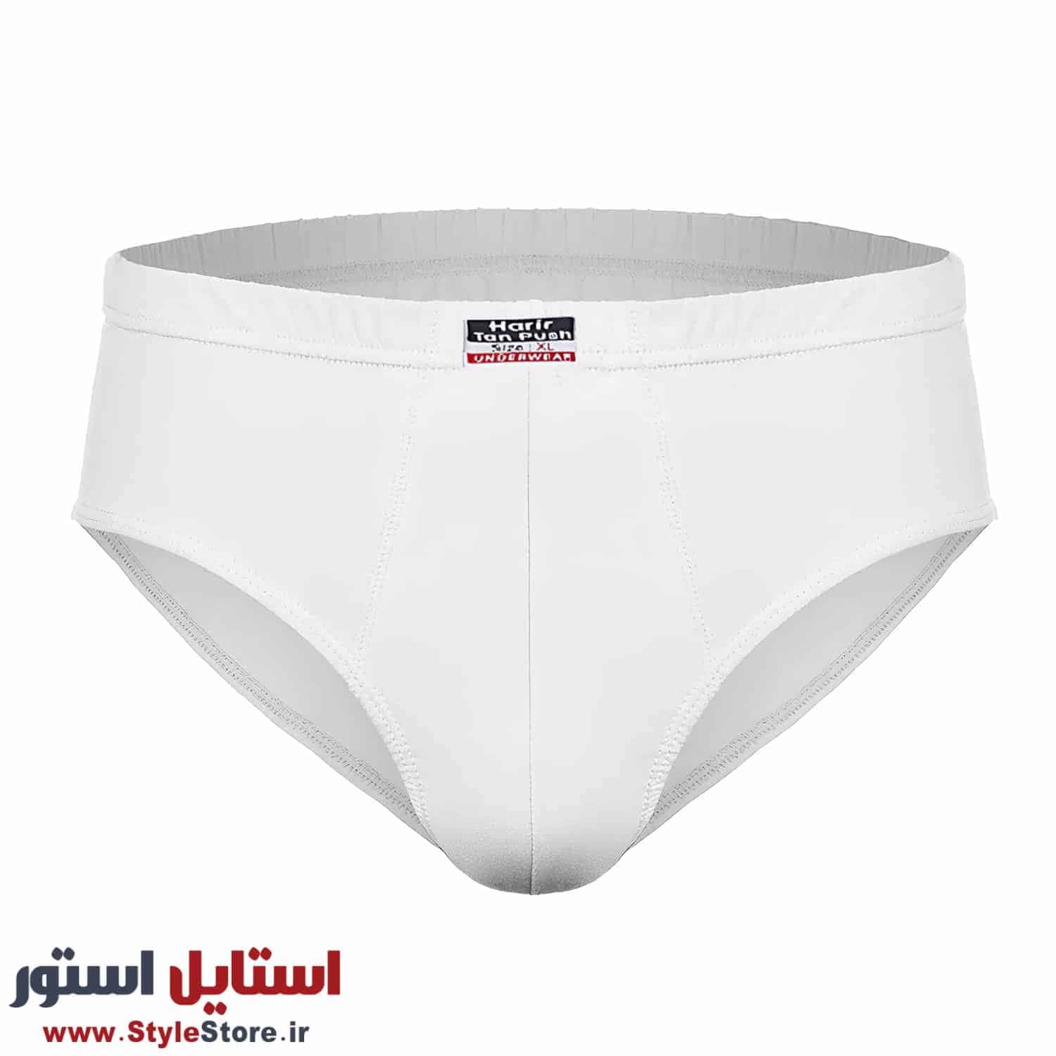 شورت مردانه سفید اسلیپ حریر تن پوش
