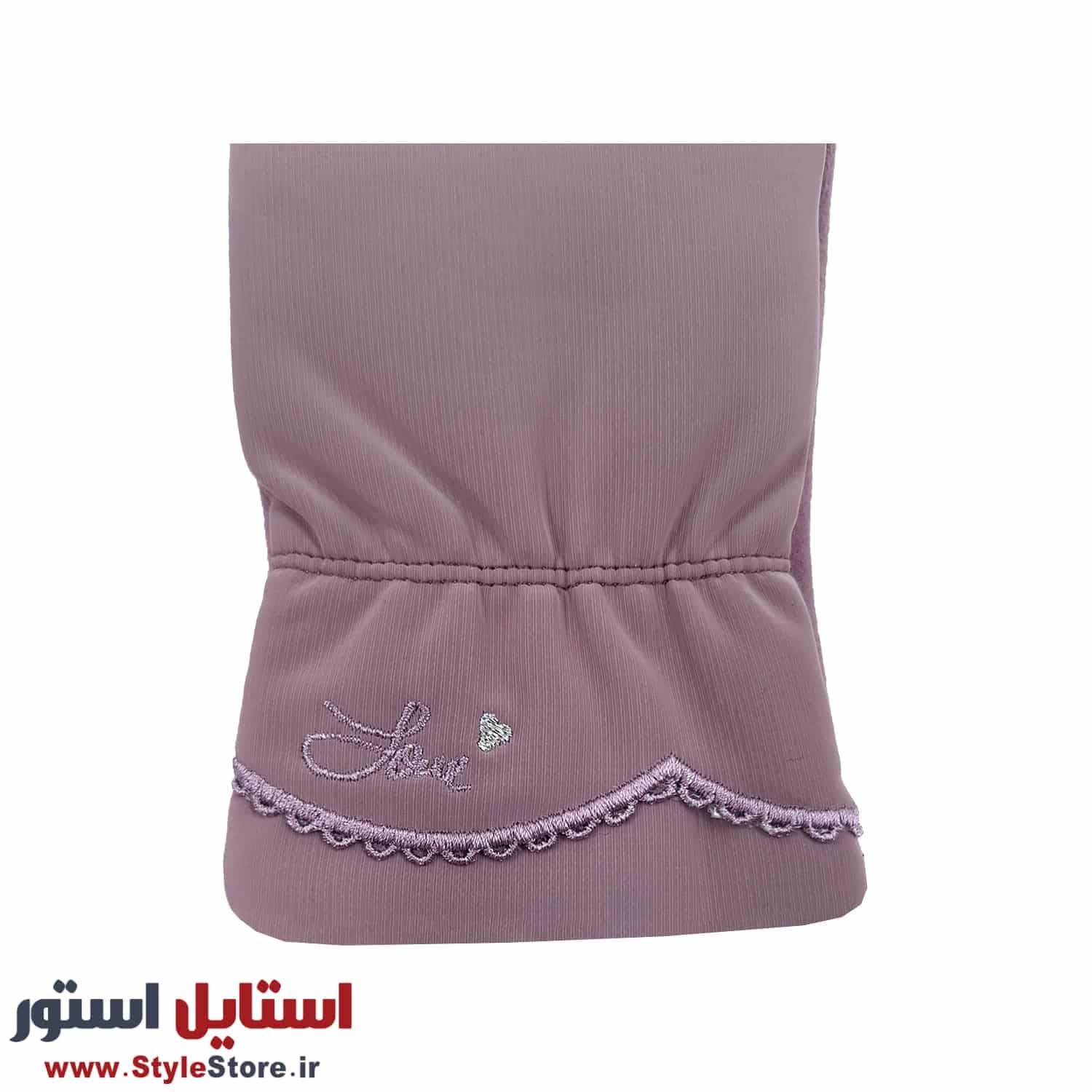 دستکش زنانه مدل AA کد 1469 رنگ یاسی — تصویر ۷
