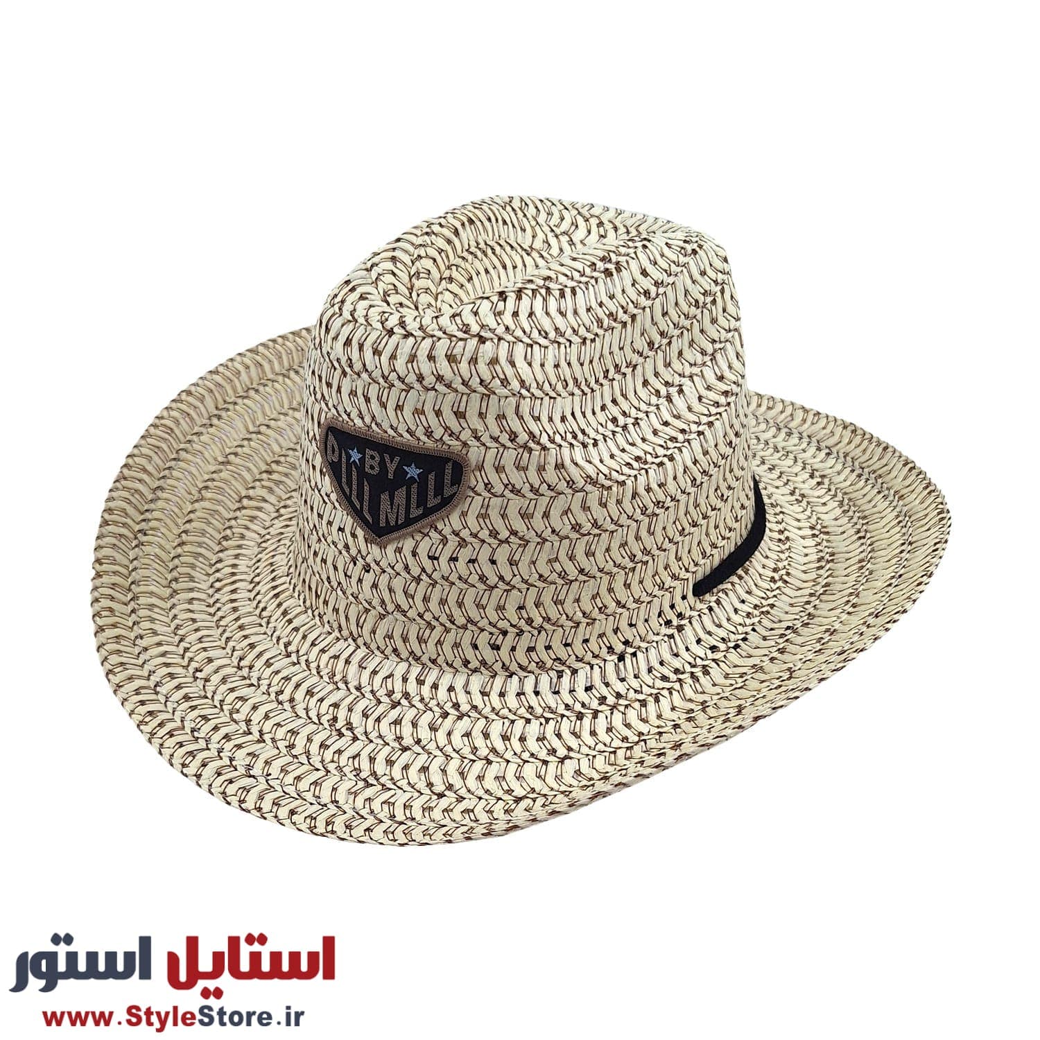 کلاه حصیری مدل کابویی کد 1132 — تصویر ۲