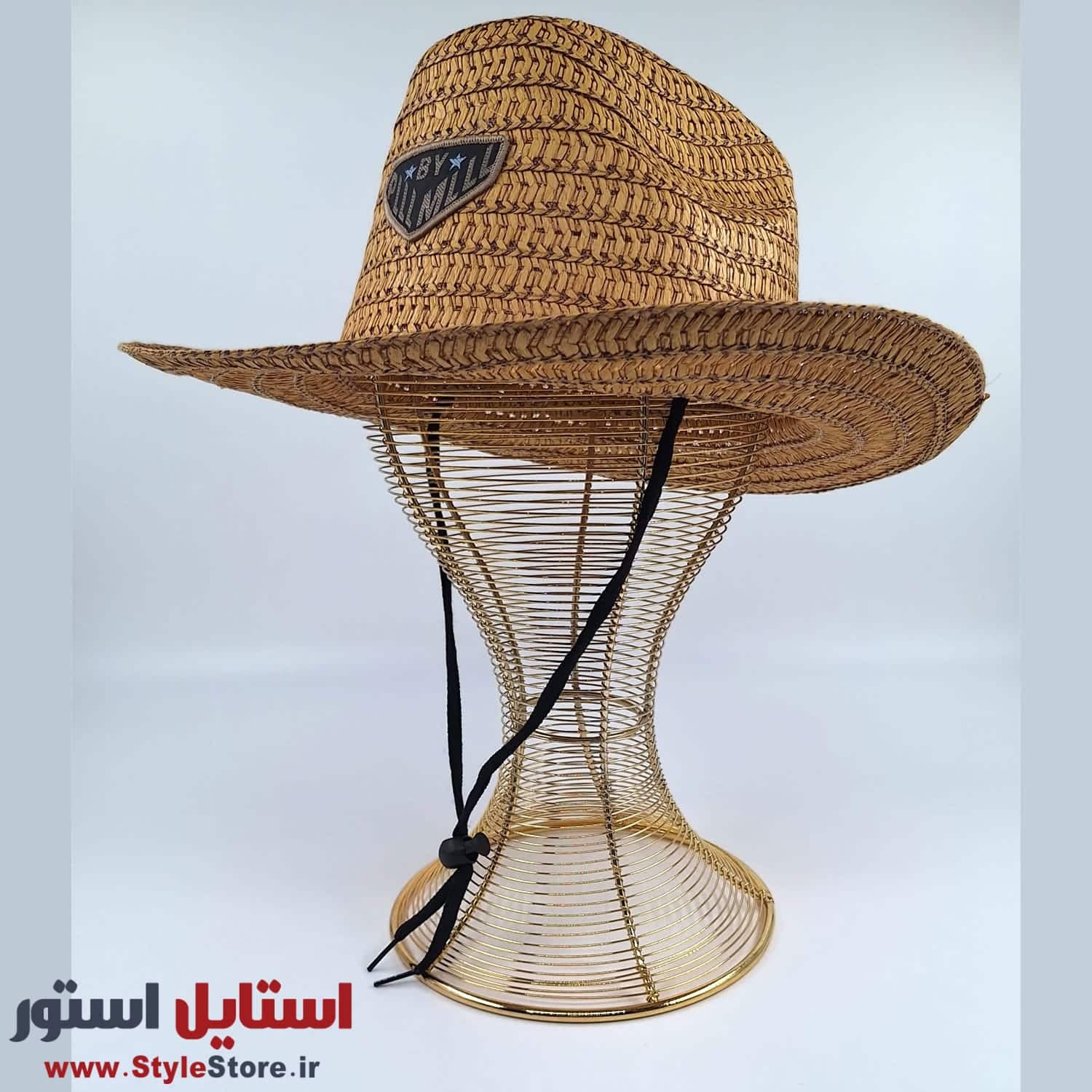 کلاه حصیری مدل کابویی کد 1132 — تصویر ۳