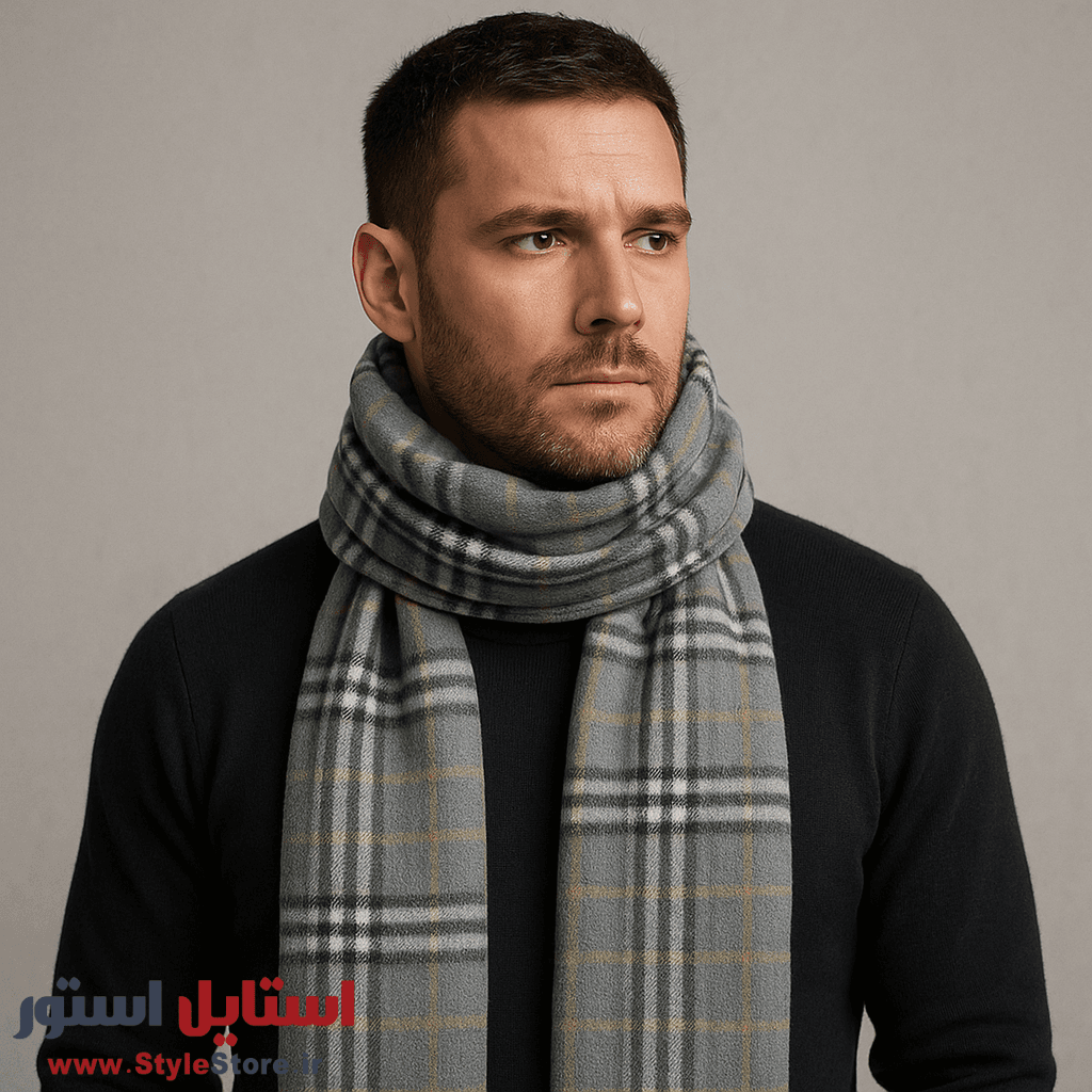 شال گردن مردانه سیلکا مدل پلار کد 1535 — تصویر ۹