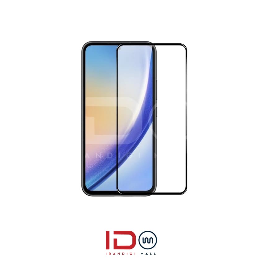 گلس شیشه ای تمام صفحه و فول چسب گوشی سامسونگ مدل Samsung A55 5G برند ردلیبل