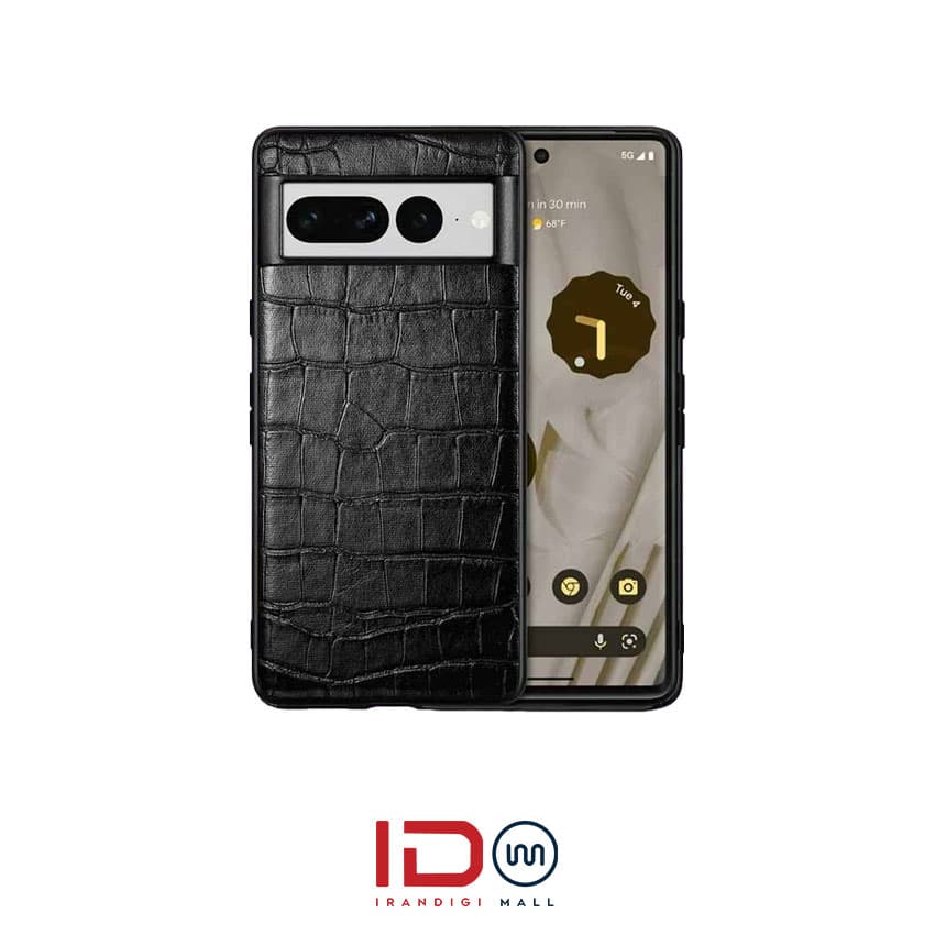 قاب چرمی کروکودیلی گوشی مدل Google pixel 8 برند AIORIA