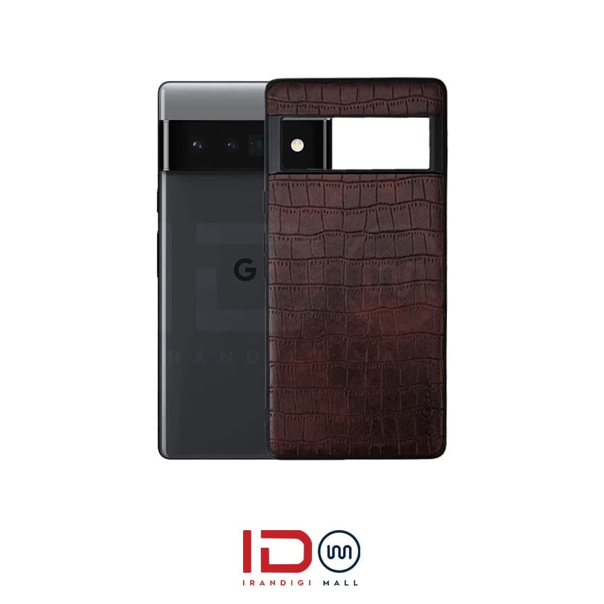 قاب چرمی کروکودیلی گوشی مدل Google Pixel 6 PRO برند AIORIA — تصویر ۲