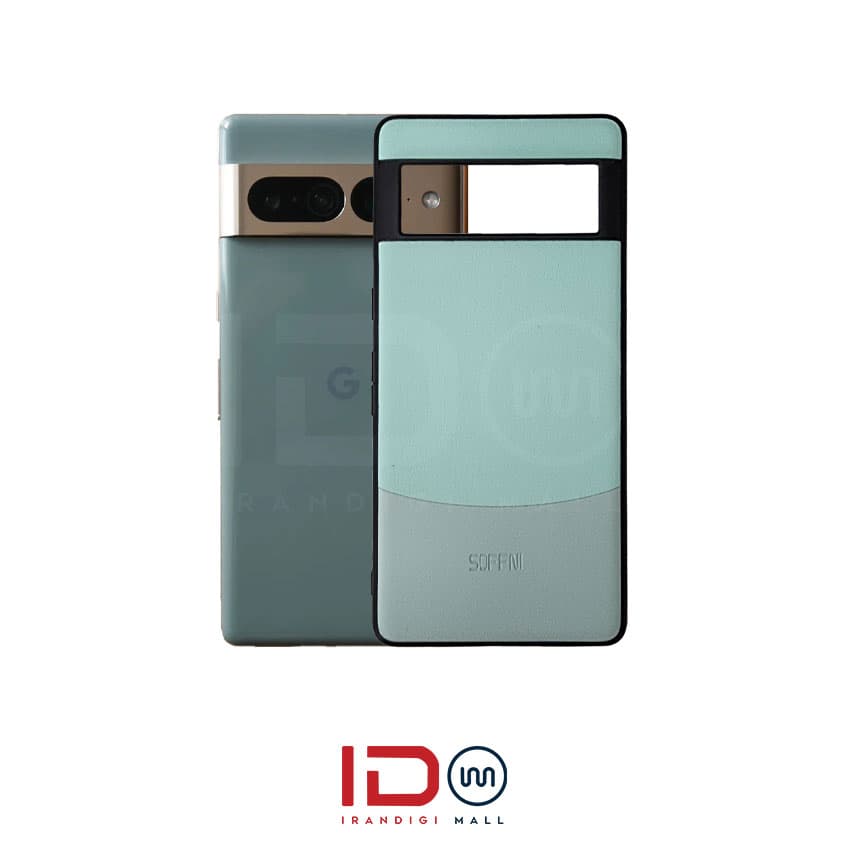قاب چرمی گوشی گوگل مدل Google Pixel 7 Pro برند Soffni رنگ سبز