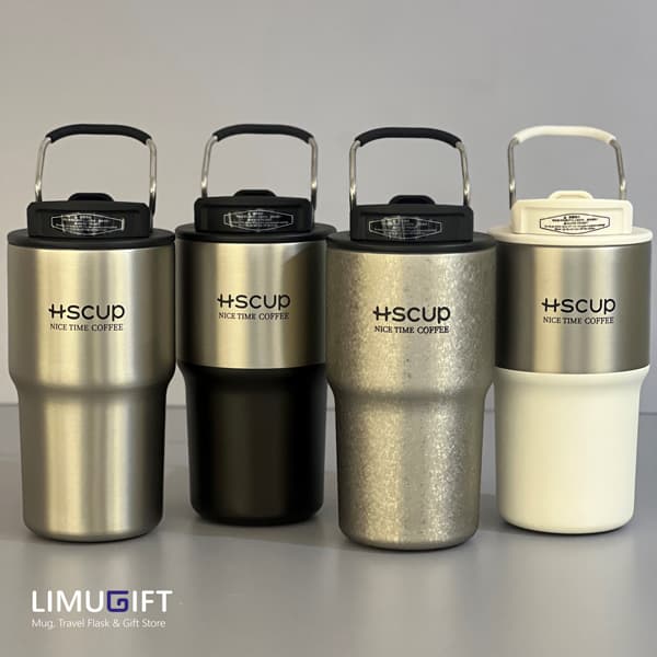 تراول ماگ دوحالته HSCUP دسته دار 550 میل- کد 0408
