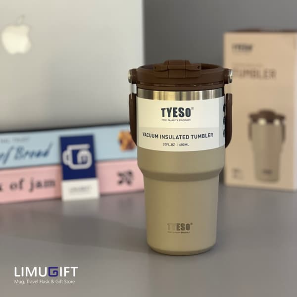 تراول ماگ دسته دار تایسو طرح پاستلی 600 میل- Tyeso کد 0367 — تصویر ۴