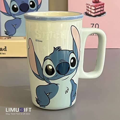 ماگ سرامیکی دیزنی استیچ آبی (Stitch)- کد 0293 — تصویر ۲