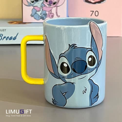 ماگ سرامیکی دیزنی استیچ آبی (Stitch)- کد 0290 — تصویر ۲