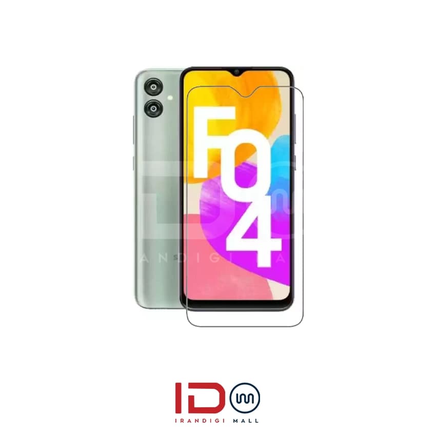 گلس شیشه ای تمام صفحه و فول چسب گوشی سامسونگ مدل Samsung F04 برند ردلیبل — تصویر ۲