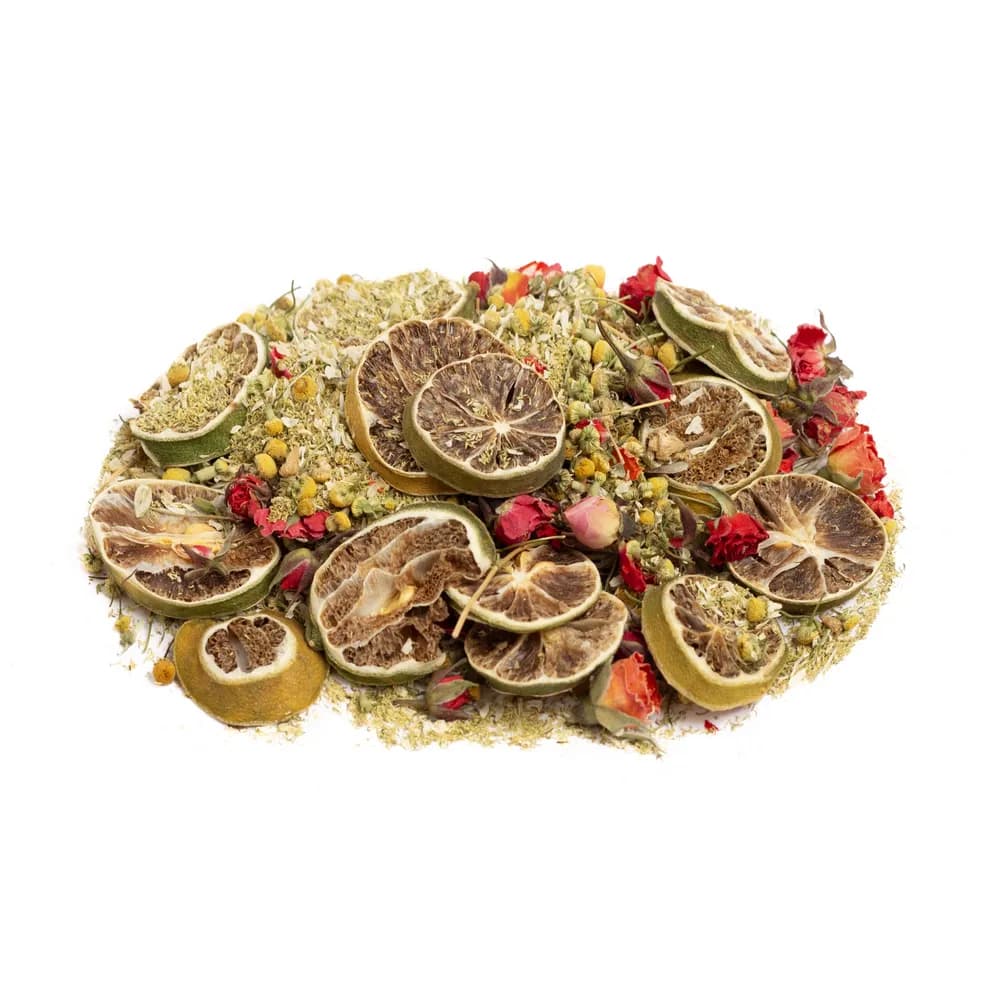 دمنوش ترکیبی لیمو و بابونه