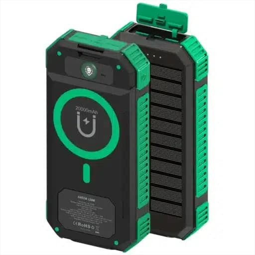 پاوربانک Solar Flex ظرفیت 20000 میلی آمپری گرین لاین Green Lion Solar Flex 20000mAh Power Bank — تصویر ۲