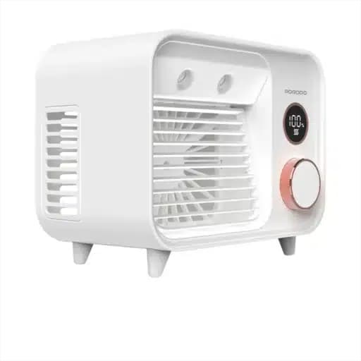 مینی پنکه شارژی رومیزی مه پاش پرودو Porodo Lifestyle Mini Mist Fan PDF853WH