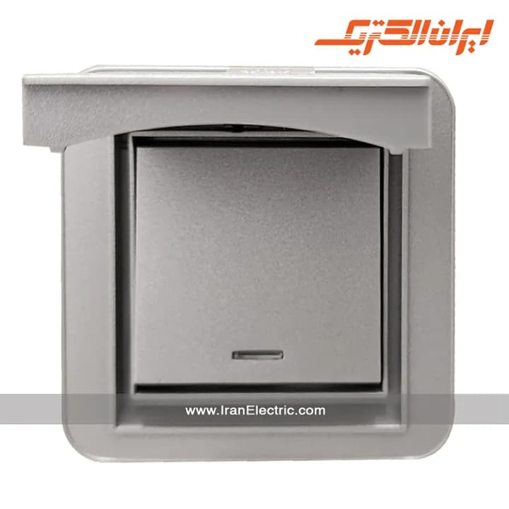 کلید یک پل درب دار IP44 مدل ارس نقره ای — تصویر ۷