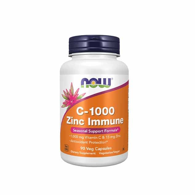ویتامین C-1000 بهمراه زینک ناو – NOW C-1000 Zinc Immune Support 90 Caps — تصویر ۲