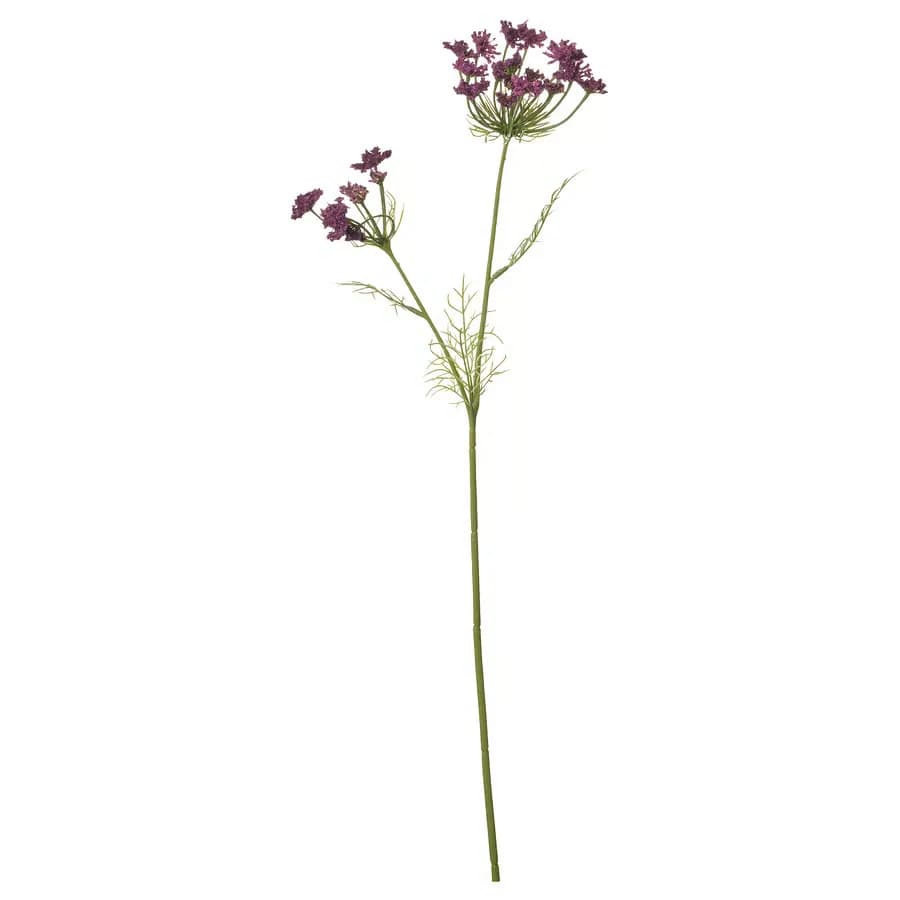 گل مصنوعی ایکیا مدل SMYCKA مدل (Queen Ann) یاسی، ارتفاع ۶۵ سانتی‌متر — تصویر ۲