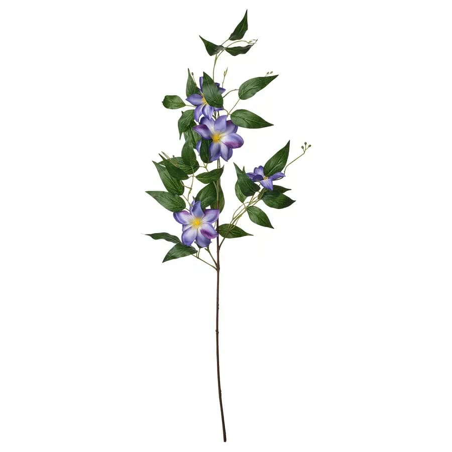 گل مصنوعی ایکیا مدل SMYCKA، نوع Clematis، آبی، ارتفاع ۹۷ سانتی‌متر — تصویر ۶