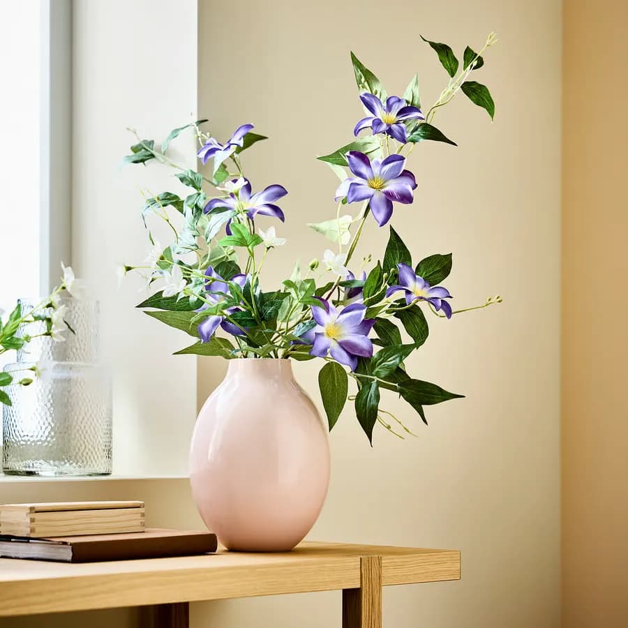 گل مصنوعی ایکیا مدل SMYCKA، نوع Clematis، آبی، ارتفاع ۹۷ سانتی‌متر — تصویر ۳