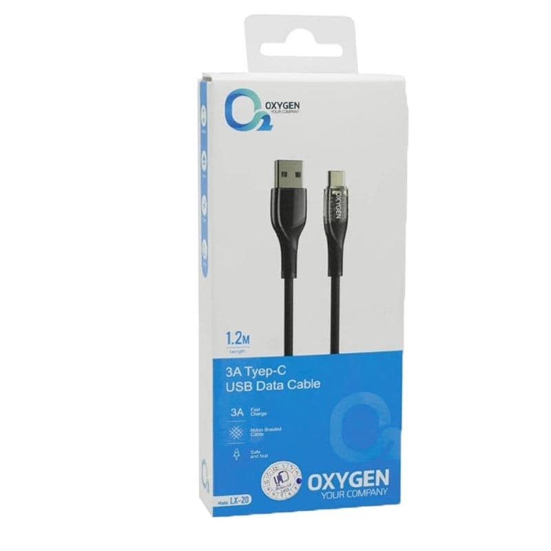کابل شارژر USB به Type-C اکسیژن مدل LX20