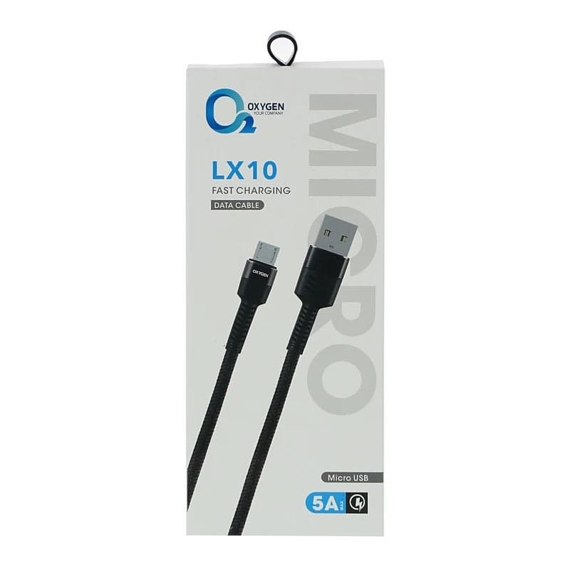 کابل تبدیل USB به Micro USB اکسیژن مدل LX10 طول 1 متر