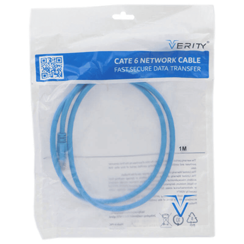 کابل شبکه 1 متری VERITY مدل CAT6