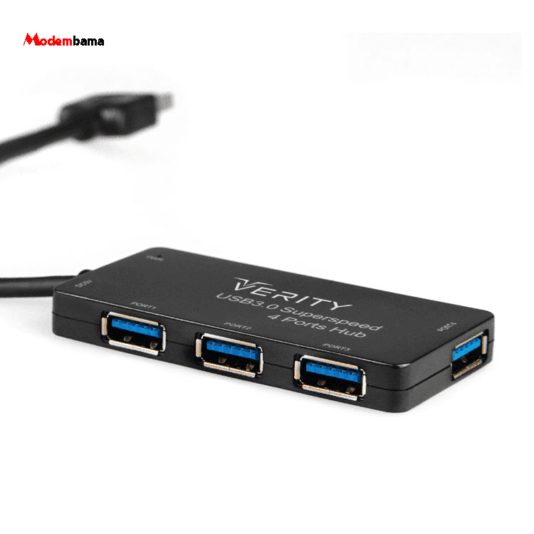 هاب چهار پورت USB 3.0 وریتی مدل H407 — تصویر ۱۰