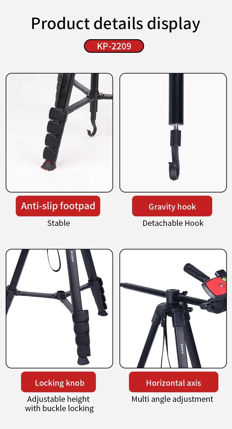سه پایه جیماری Jmary Tripod KP-2209 — تصویر ۸
