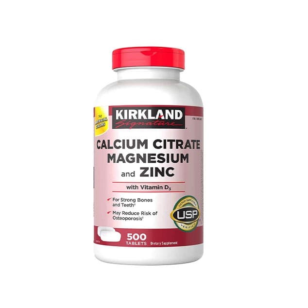 کلسیم منیزیم زینک کرکلند سیگنچر – KIRKLAND Calcium Citrate 500Tab