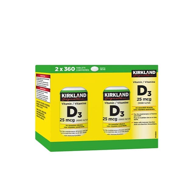 ویتامین D3 دو قلو کرکلند سیگنچر – KIRKLAND Vitamin D3 720Tab — تصویر ۲