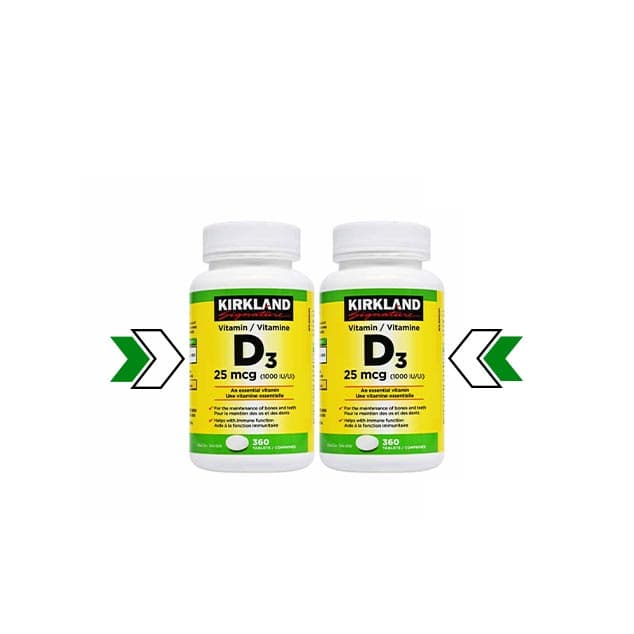 ویتامین D3 دو قلو کرکلند سیگنچر – KIRKLAND Vitamin D3 720Tab — تصویر ۳