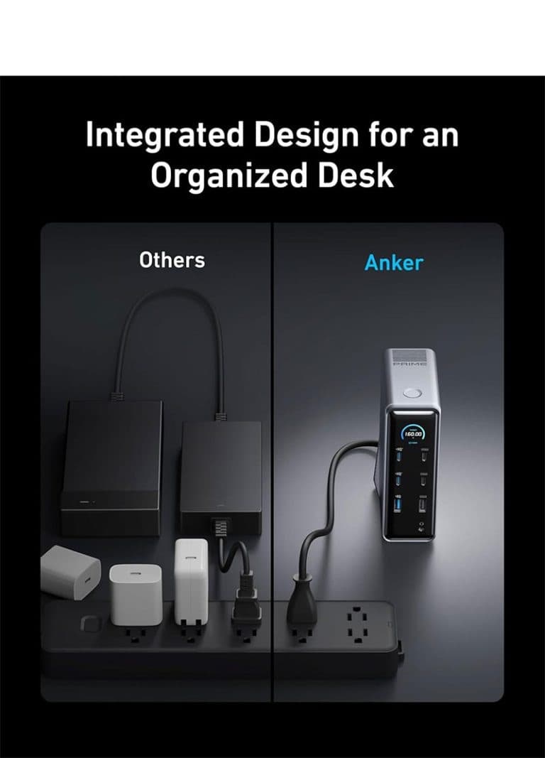 هاب شارژ ۱۴ پورت انکر Anker Prime Docking Station 14-Port 160W مدل A83B6 — تصویر ۱۱