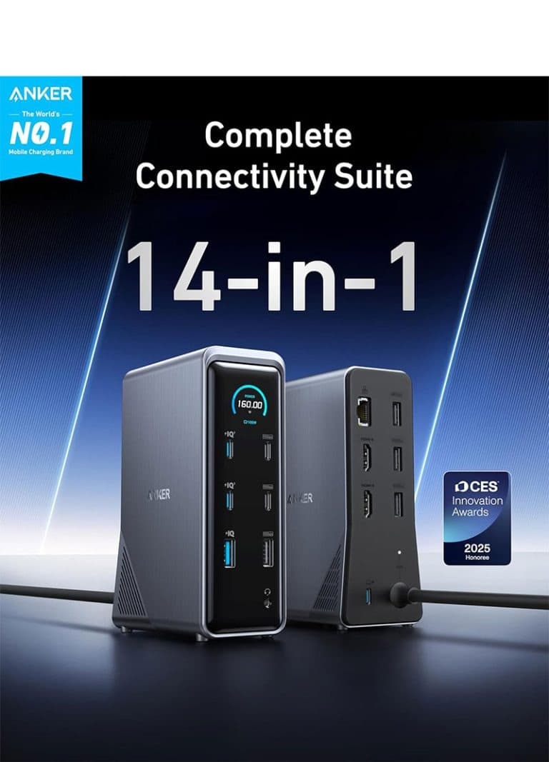 هاب شارژ ۱۴ پورت انکر Anker Prime Docking Station 14-Port 160W مدل A83B6