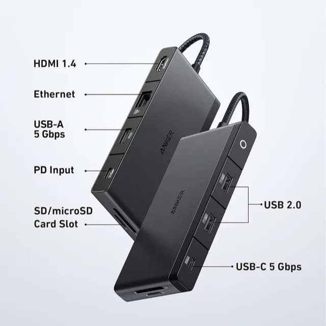 هاب USB-C انکر 9 پورت مدل A8373 – 552 — تصویر ۶