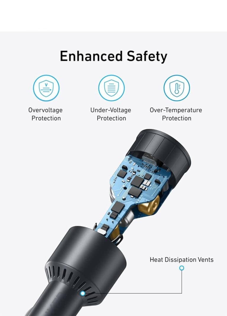 شارژر فندکی انکر Anker USB-C Car Charger 167.5W Compact 3-Port مدل A2737 — تصویر ۷