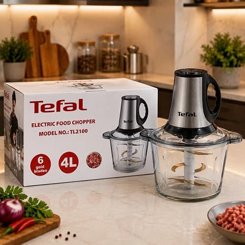 خردکن تفال مدل TL2100 ظرفیت ۴ لیتر با کاسه پیرکس و ۶ تیغه