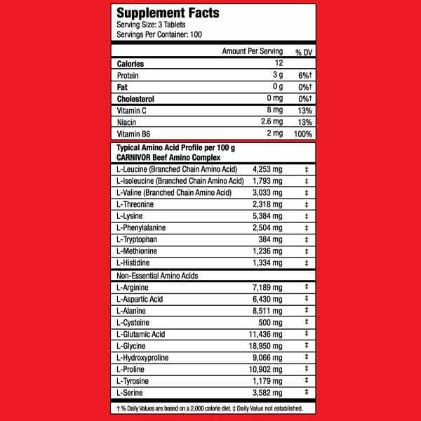 آمینو بیف کارنیور – MuscleMeds Carnivor Beef Amino — تصویر ۹
