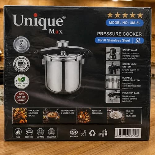 زودپز یونیک UM-5L ظرفیت ۵ لیتر — تصویر ۳
