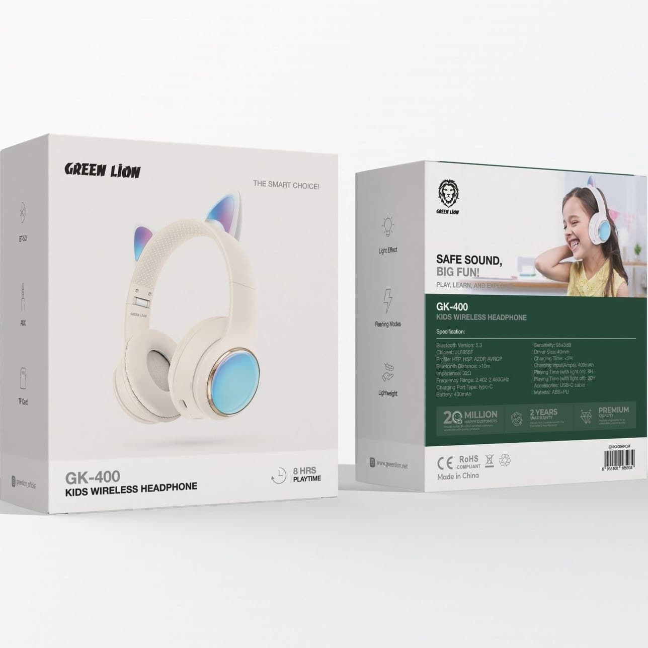 هدفون گرین لاین مدل kids GK-400 — تصویر ۳