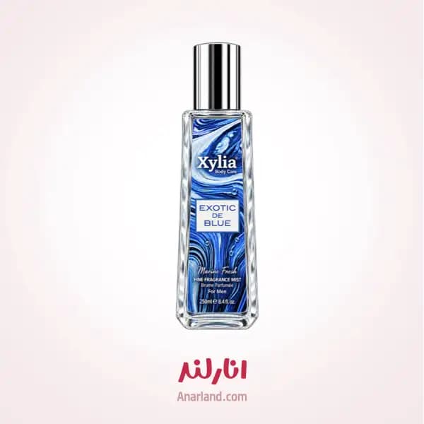 بادی اسپلش بدن و مو زیلیا (اکسیلیا) Xylia مردانه مدل Exotic De Blue حجم 250 میلی لیتر