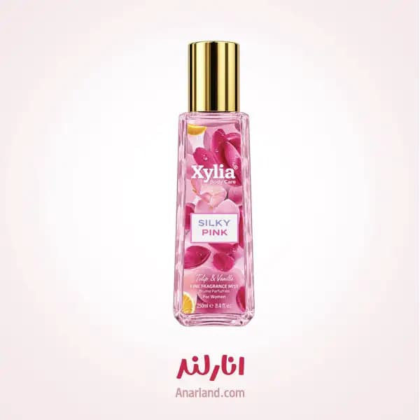 بادی اسپلش بدن و مو زنانه زیلیا (اکسیلیا) Xylia مدل Silky Pink حجم 250 میلی لیتر — تصویر ۲
