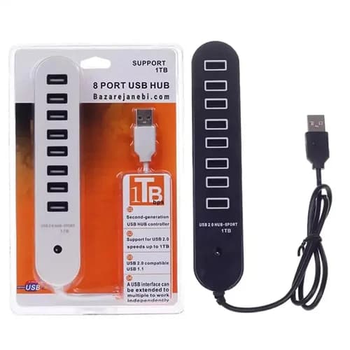 هاب 8 پورت USB2.0 SUPPORT 1TB — تصویر ۲