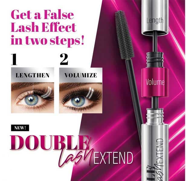 ریمل دو سر فارماسی حجم دهنده و بلند کننده مژه مدل Double Lash Extend — تصویر ۵