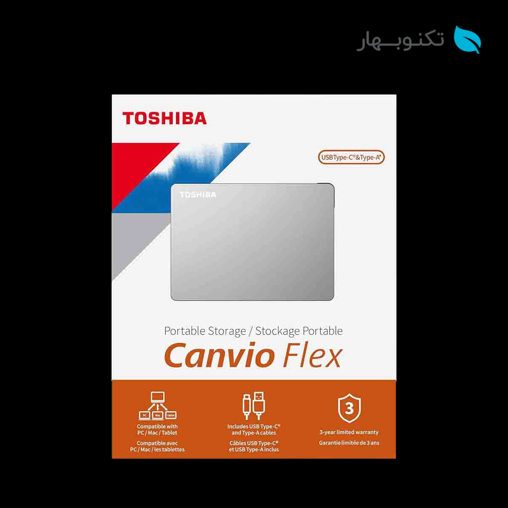 هارد اکسترنال Toshiba مدل Canvio Flex (4TB)