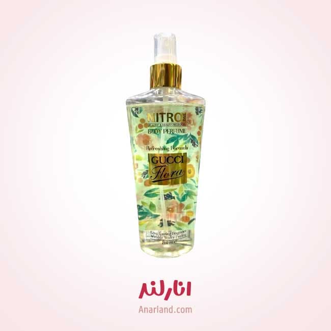 بادی اسپلش زنانه نیترو وان مدل Gucci Flora حجم 250 میل