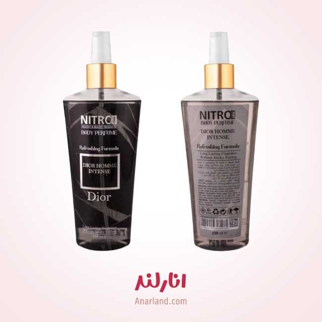 بادی اسپلش مردانه نیترو وان مدل Dior Homme Intense حجم 250 میل