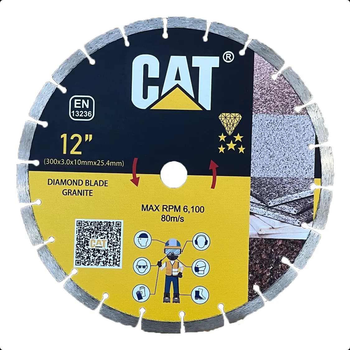 صفحه گرانیت بر سایز 300 میلی متر کت CAT